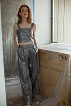 Load image into Gallery viewer, LINEN PANTS - Silver
