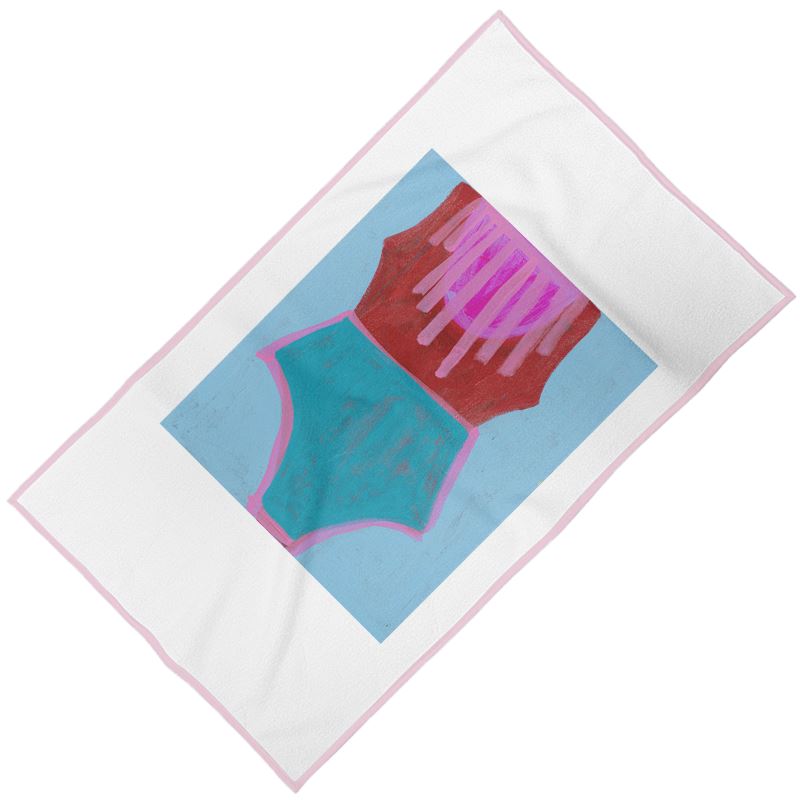 Gyan Shrosbree Painted Towel, Bathing Suit No. 5, 2022