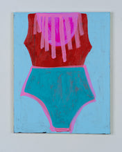 Load image into Gallery viewer, Gyan Shrosbree Painted Towel, Bathing Suit No. 5, 2022
